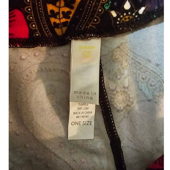 LuLaroe Floral Paisley Leggings OS - Picture 3 of 3